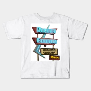 Aurora Borealis Diner Kids T-Shirt